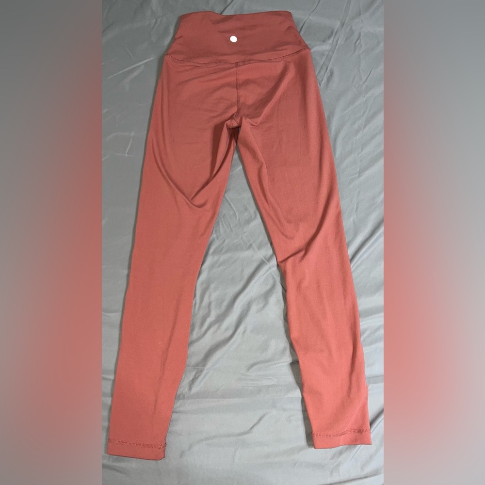 YOGALICIOUS "LUX" HIGH WAIST 7/8 ANKLE LEGGING coral berry size XS [E-38]